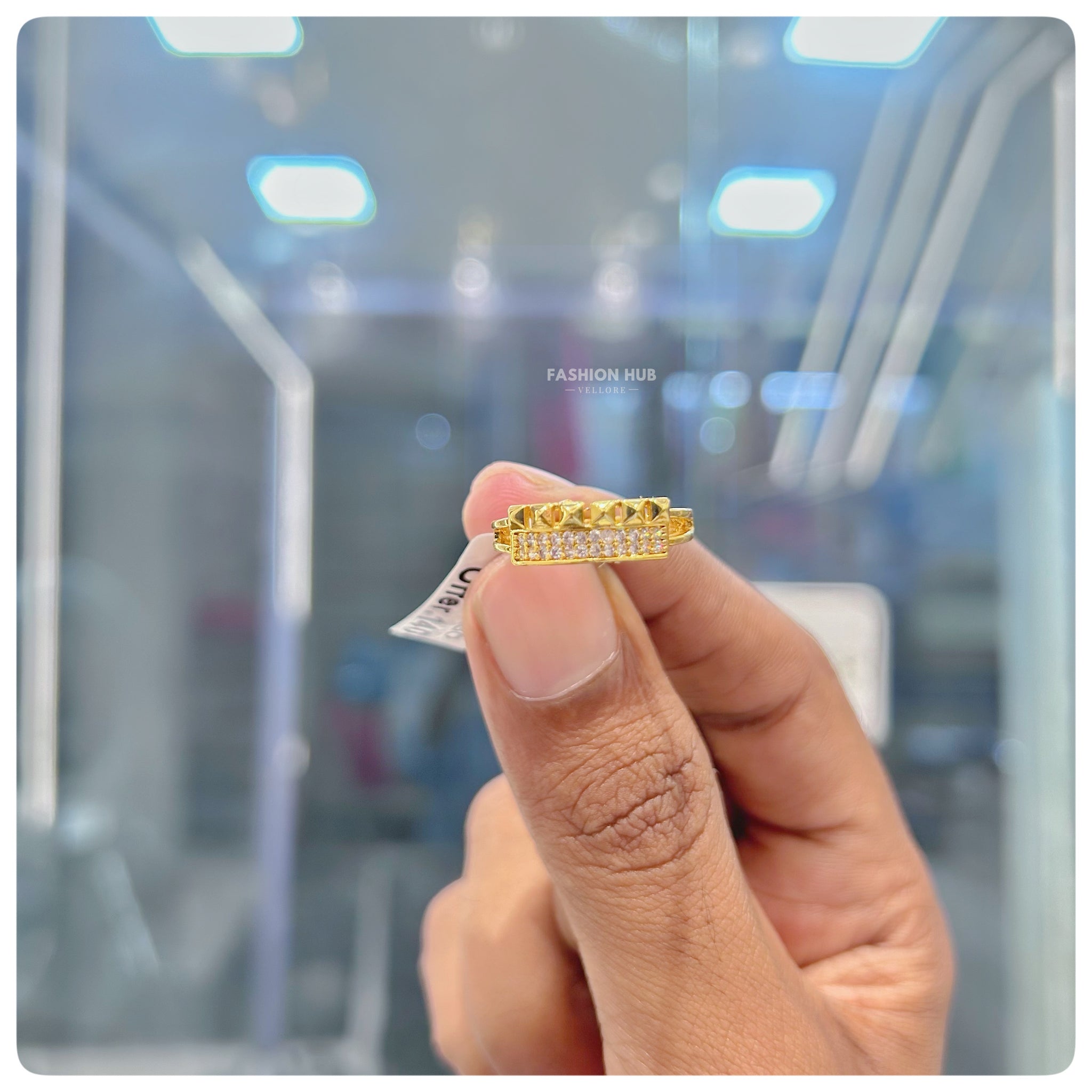 A.D Stone Finger ring